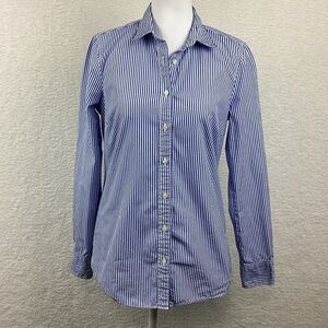 J. Crew Women’s XS Blue and White L/S Button Down.